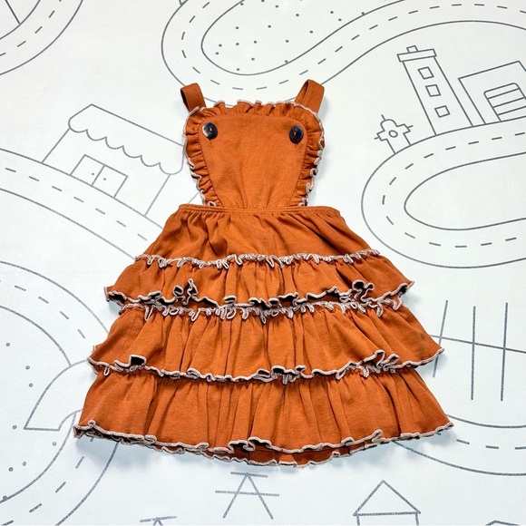 Misha And Puff | Dresses | Misha Puff Ruffle Dress In Gingerbread